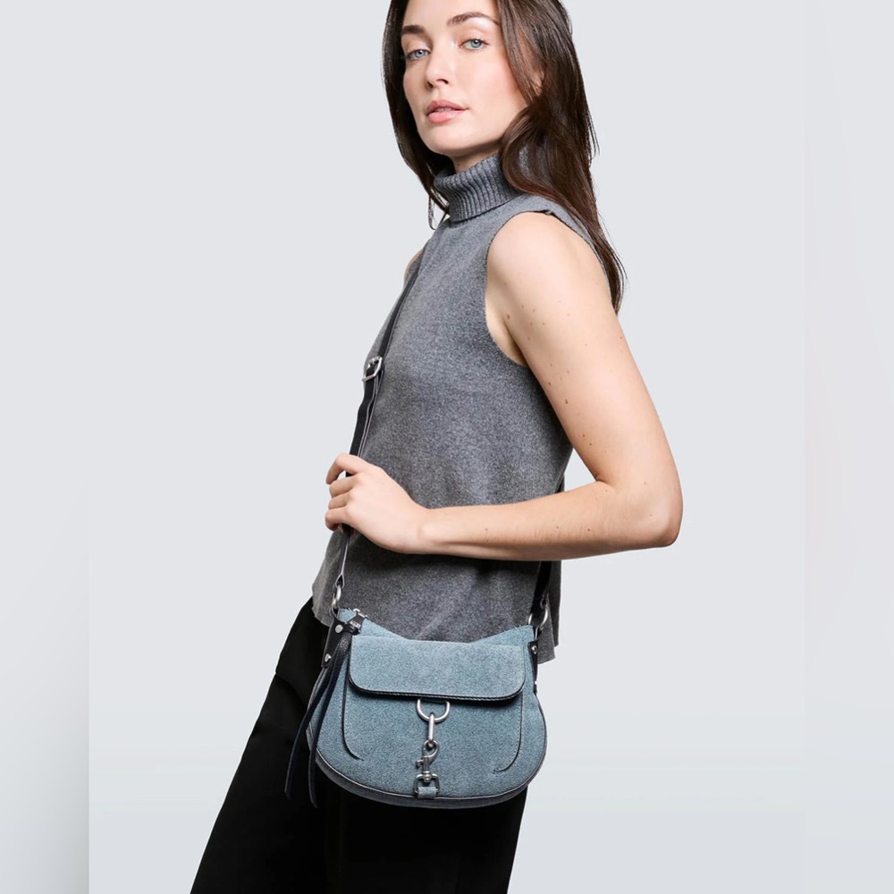 🆕AIMEE KESTENBERG Essex Crossbody Bag in Light Denim